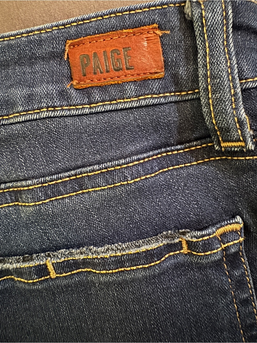 PAIGE Women's Dark Blue Denim Jeans - Skyline Skinny - Size 30